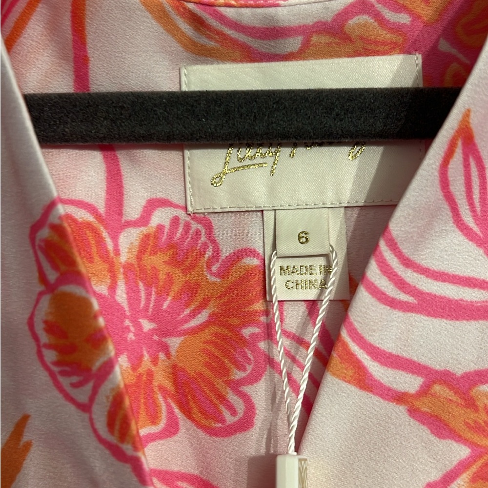 Lilly Pulitzer Pink and Orange Floral Dress - Picture 2 of 3